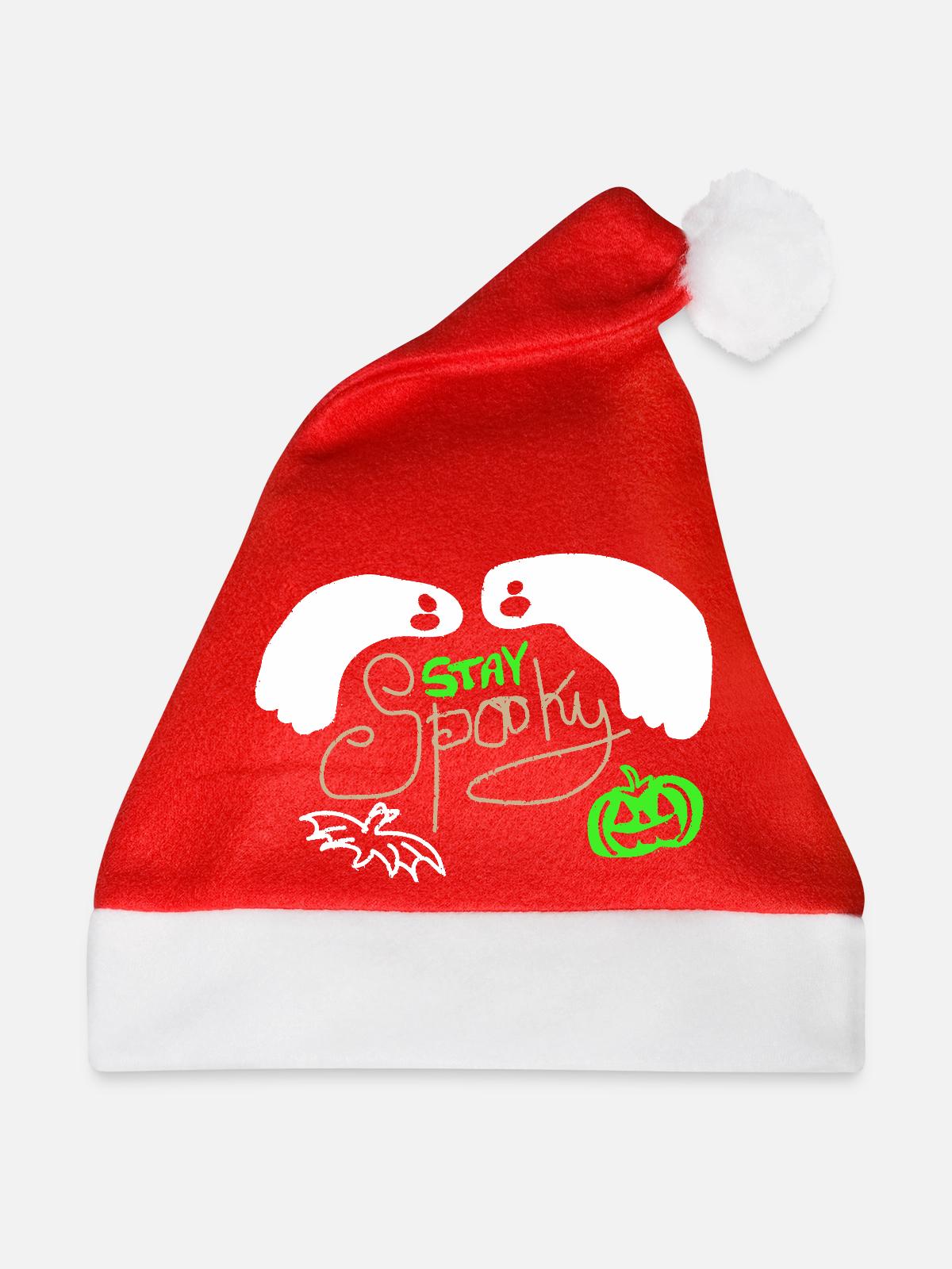 Stay Spooky - Weihnachtsmütze - Rot - Vorne