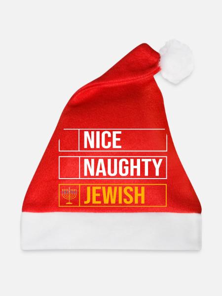 Chanukkah Hanukkah Hanukah - Weihnachtsmütze - Rot - Vorne
