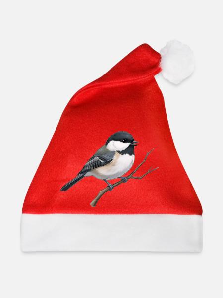 Tannenmeise - Weihnachtsmütze - Rot
