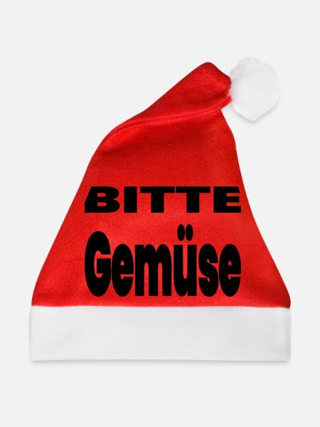 Gemüse - Weihnachtsmütze - Rot