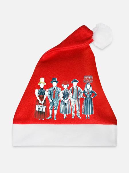 Trachtenquintett - Schwarzwälder Tracht - Weihnachtsmütze - Rot - Vorne