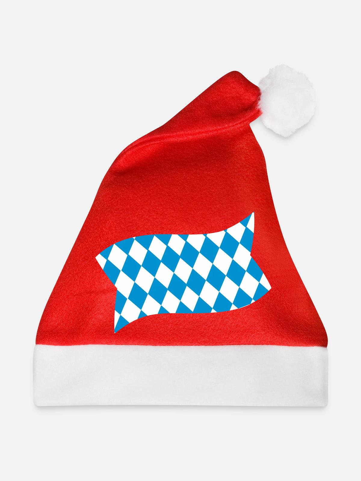 Bayern - Weihnachtsmütze - Rot - Vorne