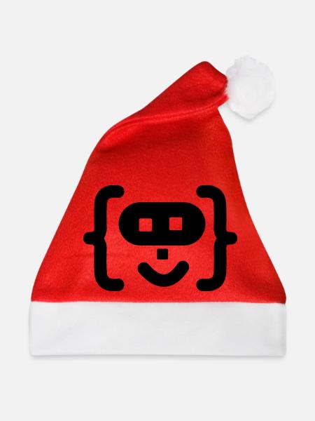 Hacker-Programmierer-Code-Logo - Weihnachtsmütze - Rot