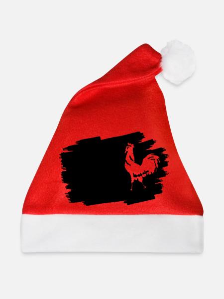 Mitternachts-Glyphen-Emblem - Weihnachtsmütze - Rot