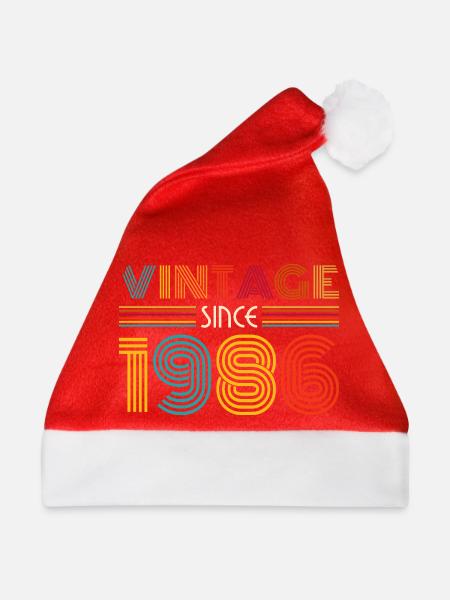 Retro 1986 Stripes - Weihnachtsmütze - Rot