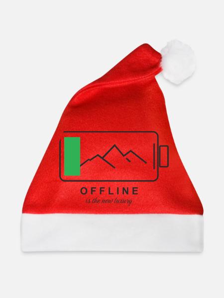 Digitale Entgiftung - Weihnachtsmütze - Rot