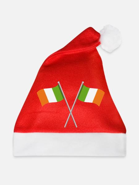 Irische Flagge - Weihnachtsmütze - Rot