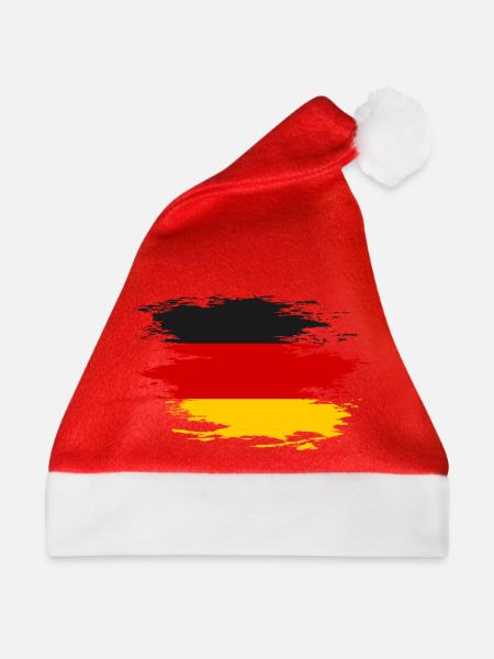 Deutschland Flagge used Design - Weihnachtsmütze - Rot