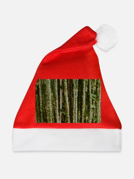 Waldlinien Tarnmuster - Weihnachtsmütze - Rot