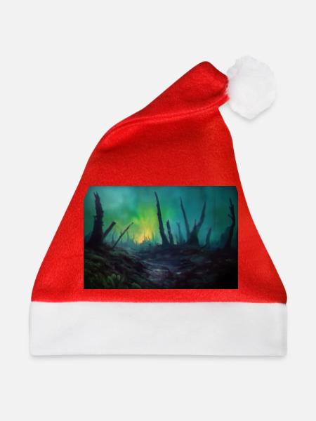 Dark Fantasy Illustration - Weihnachtsmütze - Rot