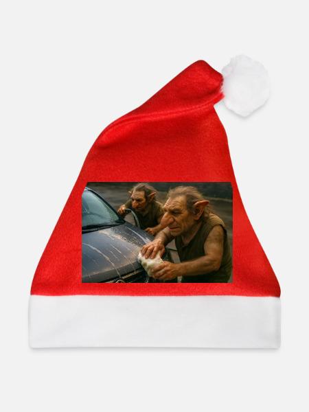 Troll Wash: Autopflege im Staunen - Weihnachtsmütze - Rot