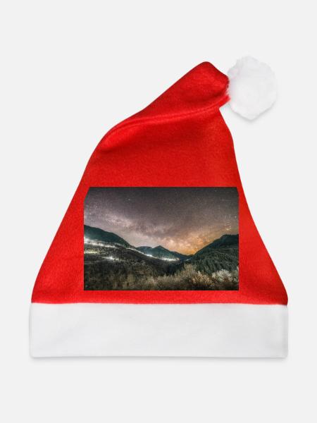 Die Milchstraße oberhalb der Agrafa-Berge - Weihnachtsmütze - Rot
