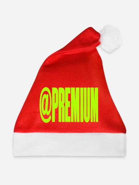 Premium @Symbool Neon Bold - Weihnachtsmütze - Rot