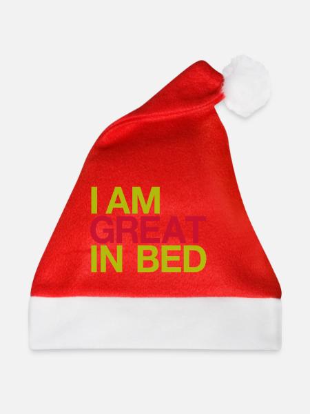 Ich bin großartig im Bett - Weihnachtsmütze - Rot