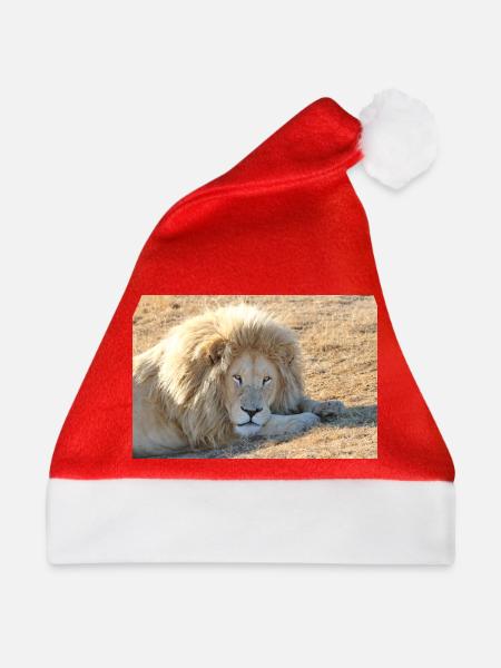 Löwenruhe im Savannenlicht - Weihnachtsmütze - Rot