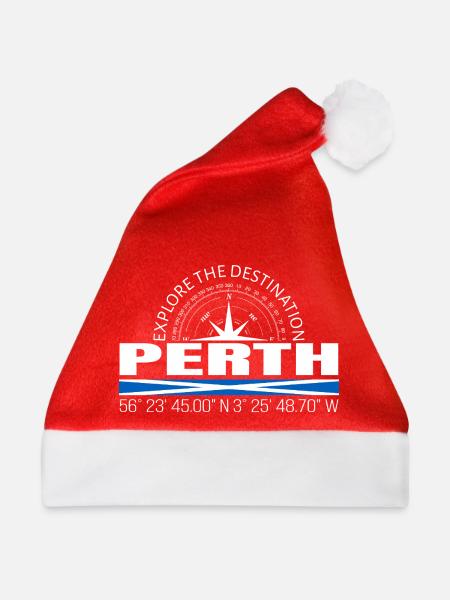 Perth - Weihnachtsmütze - Rot - Vorne