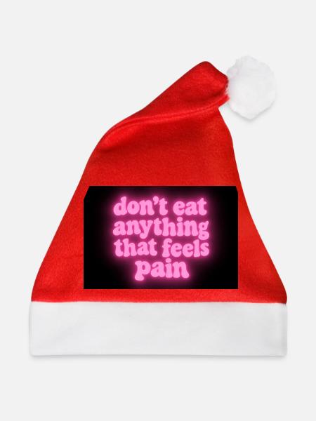 Werde vegan und rette die Tiere - Weihnachtsmütze - Rot