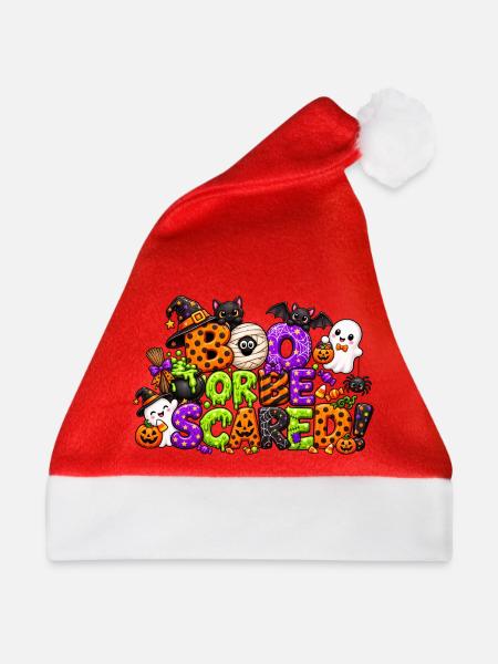 Buh oder hab Angst an Halloween - Weihnachtsmütze - Rot