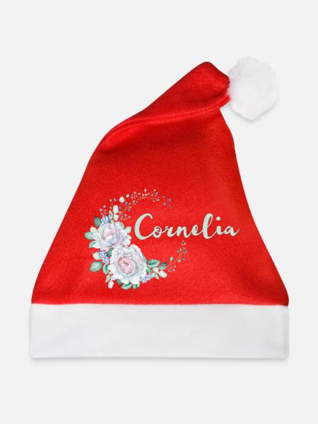 Für Cornelia - Weihnachtsmütze - Rot - Vorne