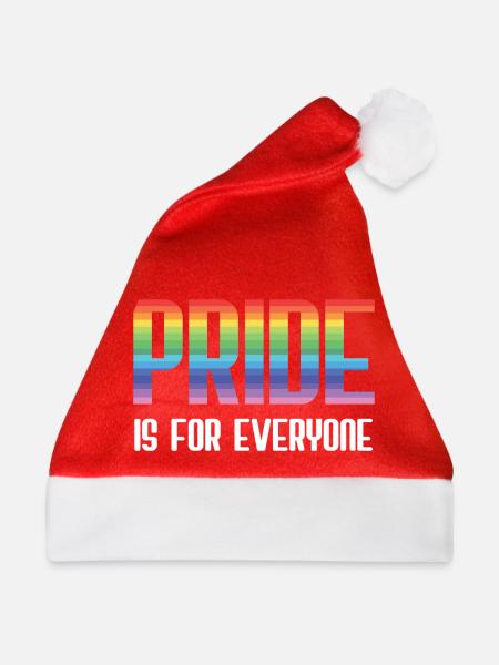 LGBT Pride Month - Pride ist für alle da - Weihnachtsmütze - Rot - Vorne