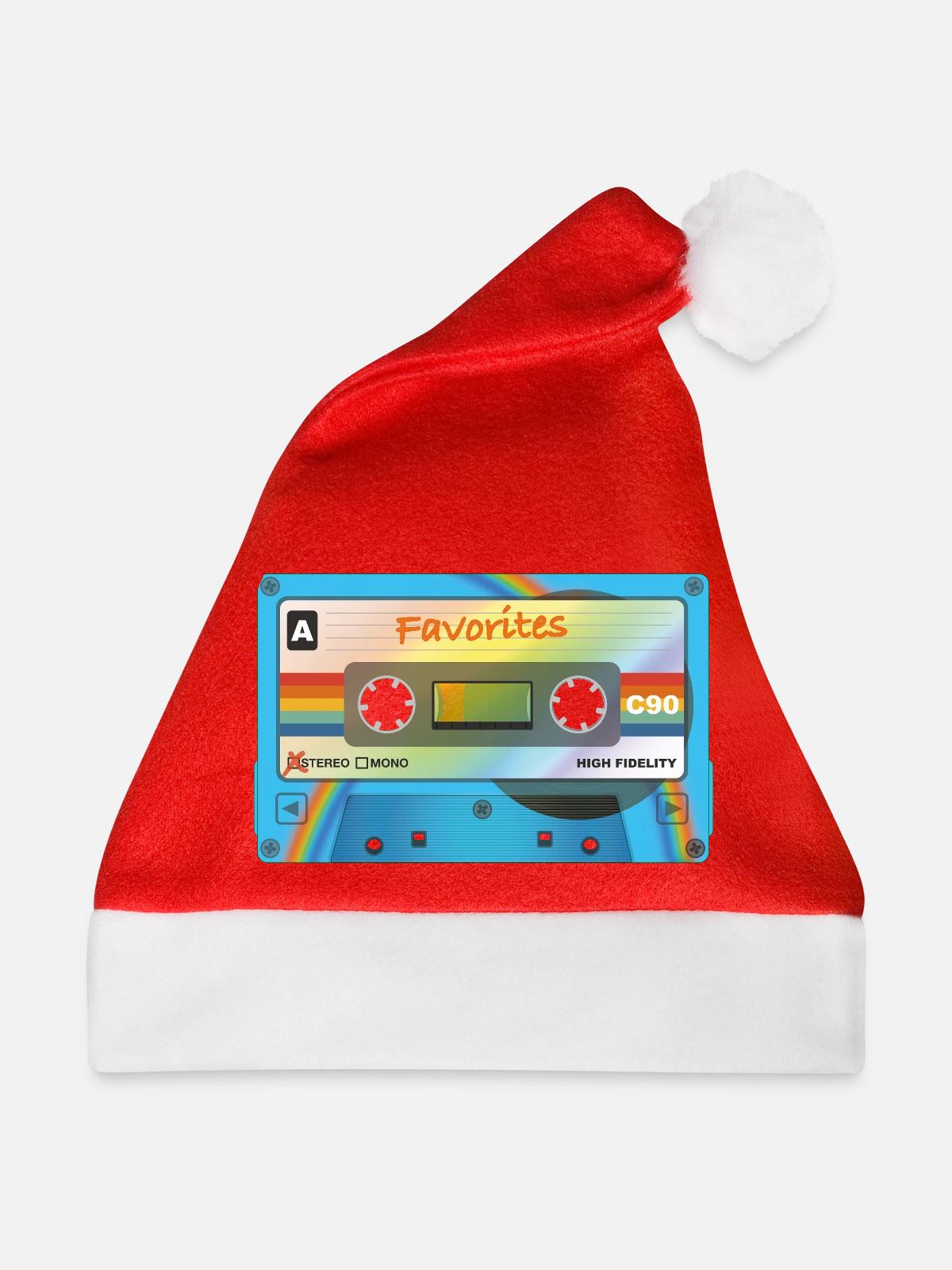 Kassette mit Favorites - Weihnachtsmütze - Rot - Vorne