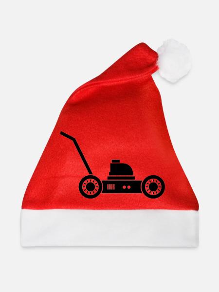Rasenmäher - Weihnachtsmütze - Rot