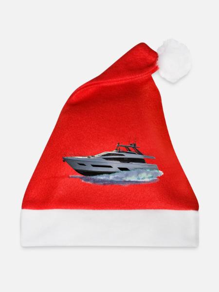 Motorboot - Weihnachtsmütze - Rot