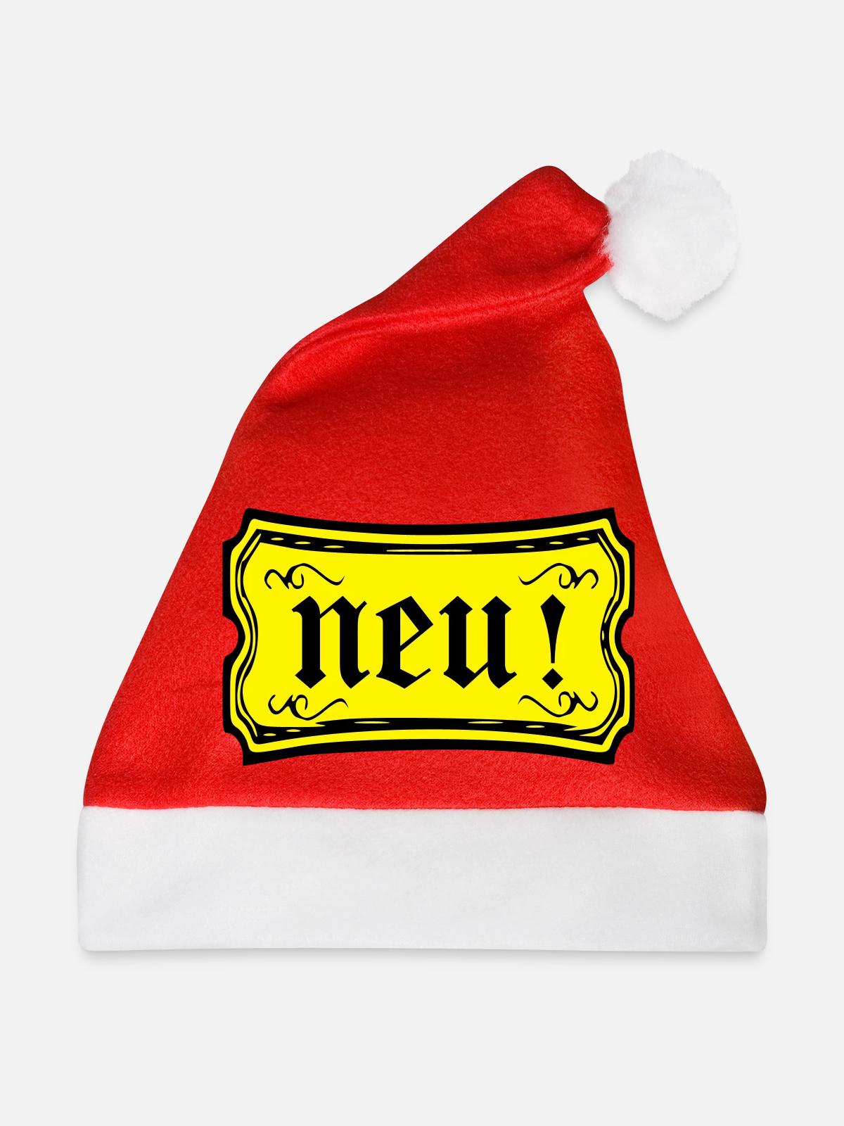 neu - Weihnachtsmütze - Rot - Vorne