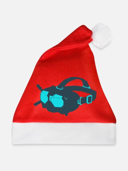 Drohnen FPV Brille Icon - Weihnachtsmütze - Rot