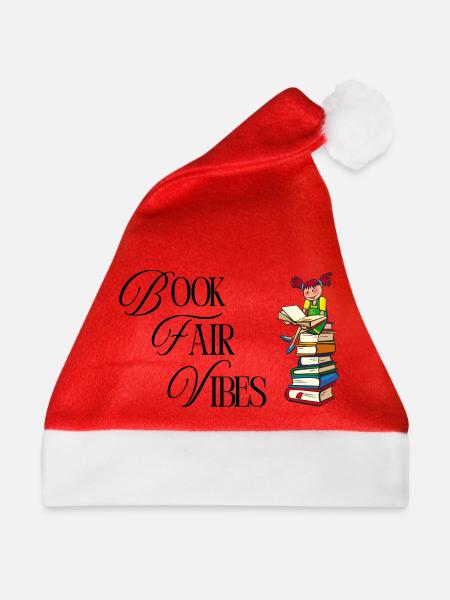 Nur Buchmesse-Vibes - Weihnachtsmütze - Rot