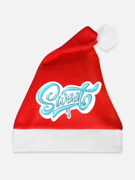Kalt süß Drehbuch-Design - Weihnachtsmütze - Rot - Vorne