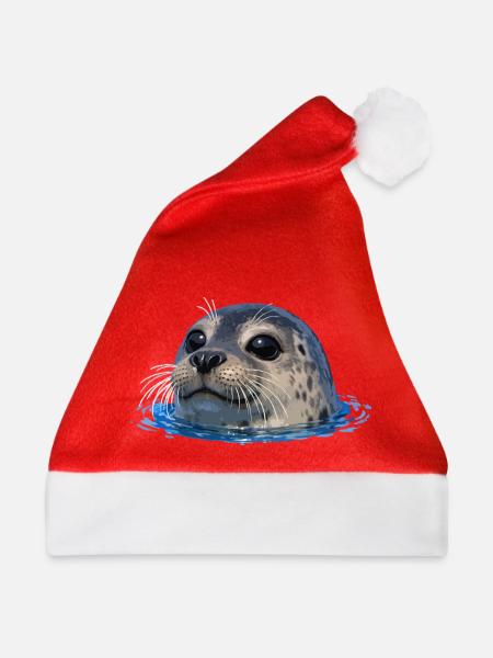 Dichtung über Wasser - Weihnachtsmütze - Rot