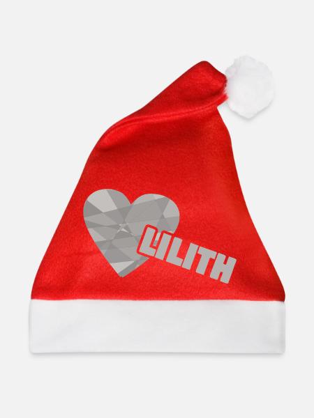 Herzchen Lilith - Weihnachtsmütze - Rot