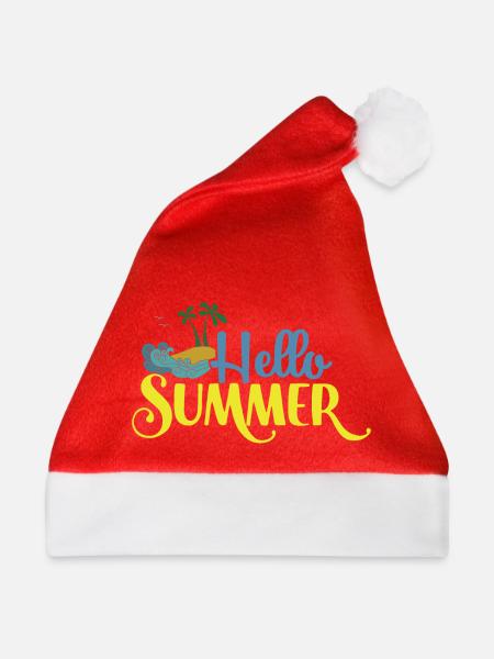 Hallo Summmer - Weihnachtsmütze - Rot