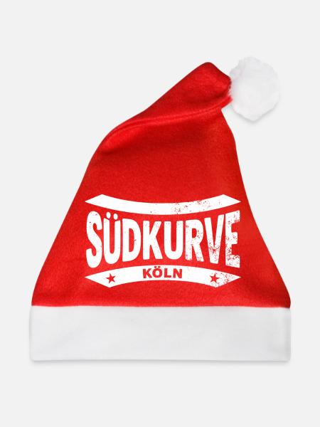 Köln Stadion Südkurve Hoodie, Stolz & Leidenschaft - Weihnachtsmütze - Rot - Vorne