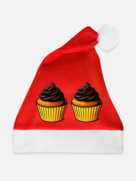 Cupcake Köstlichkeit - Weihnachtsmütze - Rot