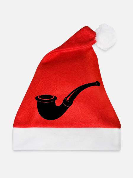 Rauchpfeife - Weihnachtsmütze - Rot