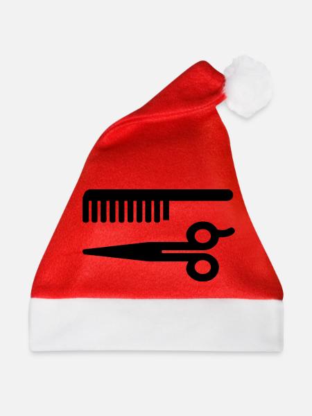 Friseur - Weihnachtsmütze - Rot
