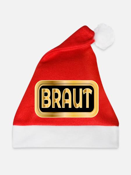 Braut - Weihnachtsmütze - Rot
