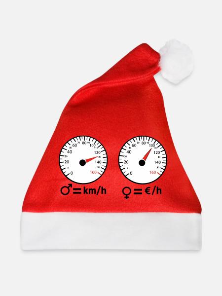 Sportlich und sparsam - Weihnachtsmütze - Rot - Vorne
