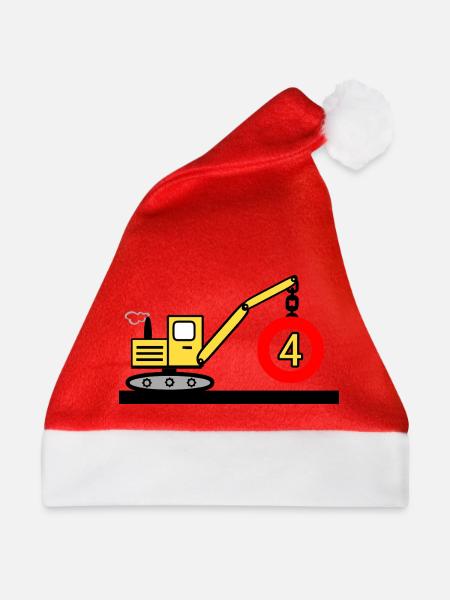 Bagger - Weihnachtsmütze - Rot
