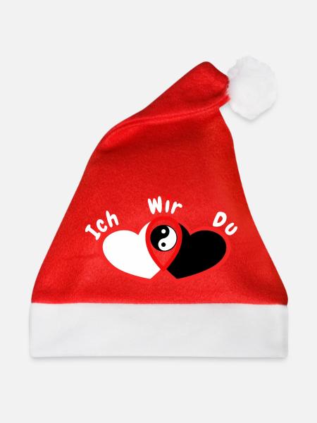 Liebespaar - Weihnachtsmütze - Rot