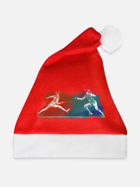 Fechten - Weihnachtsmütze - Rot