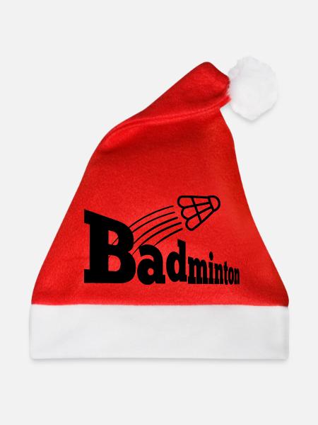 Bagminton-Perspektive mit Shuttle - Weihnachtsmütze - Rot - Vorne