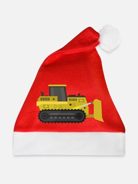 Planierraupe - Weihnachtsmütze - Rot