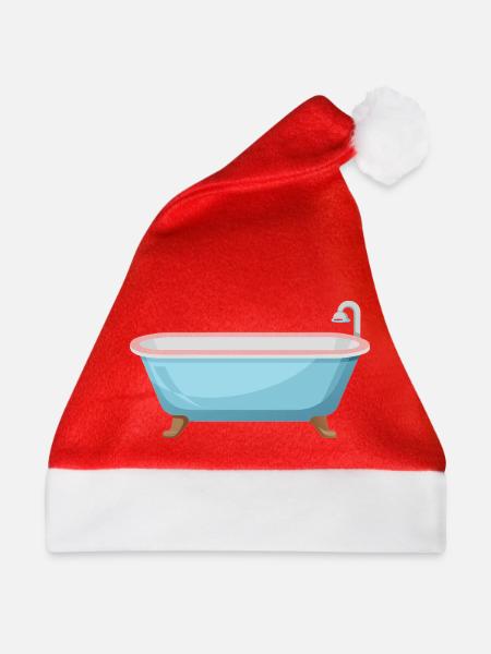 Badewanne - Weihnachtsmütze - Rot - Vorne
