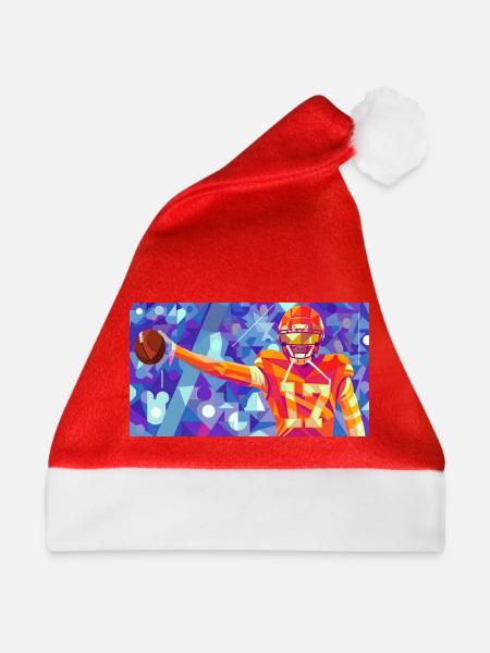 Geometrischer Marschall in Aktion - Weihnachtsmütze - Rot