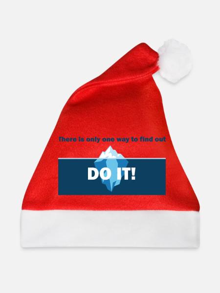 Do It! Eisberg Motivation - Weihnachtsmütze - Rot