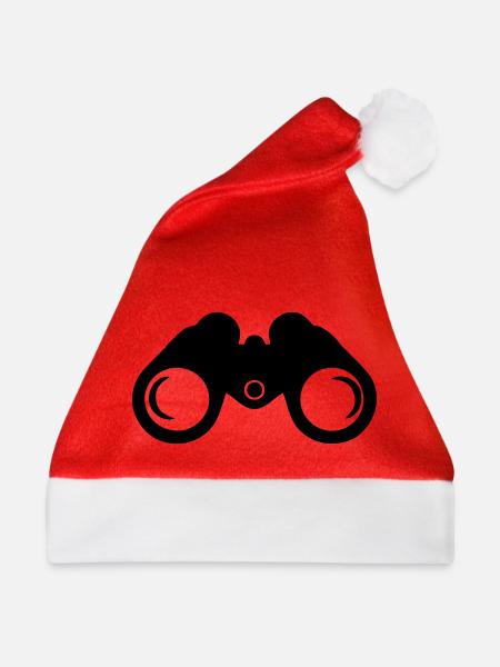 Fernglas - Weihnachtsmütze - Rot