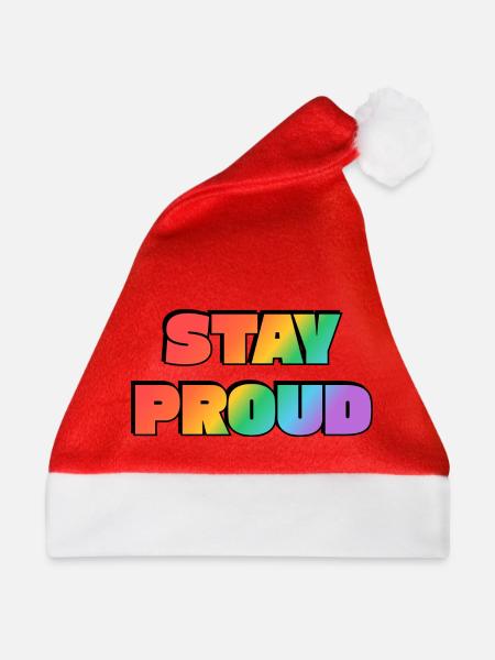 Stay Proud Rainbow Gradient - Weihnachtsmütze - Rot
